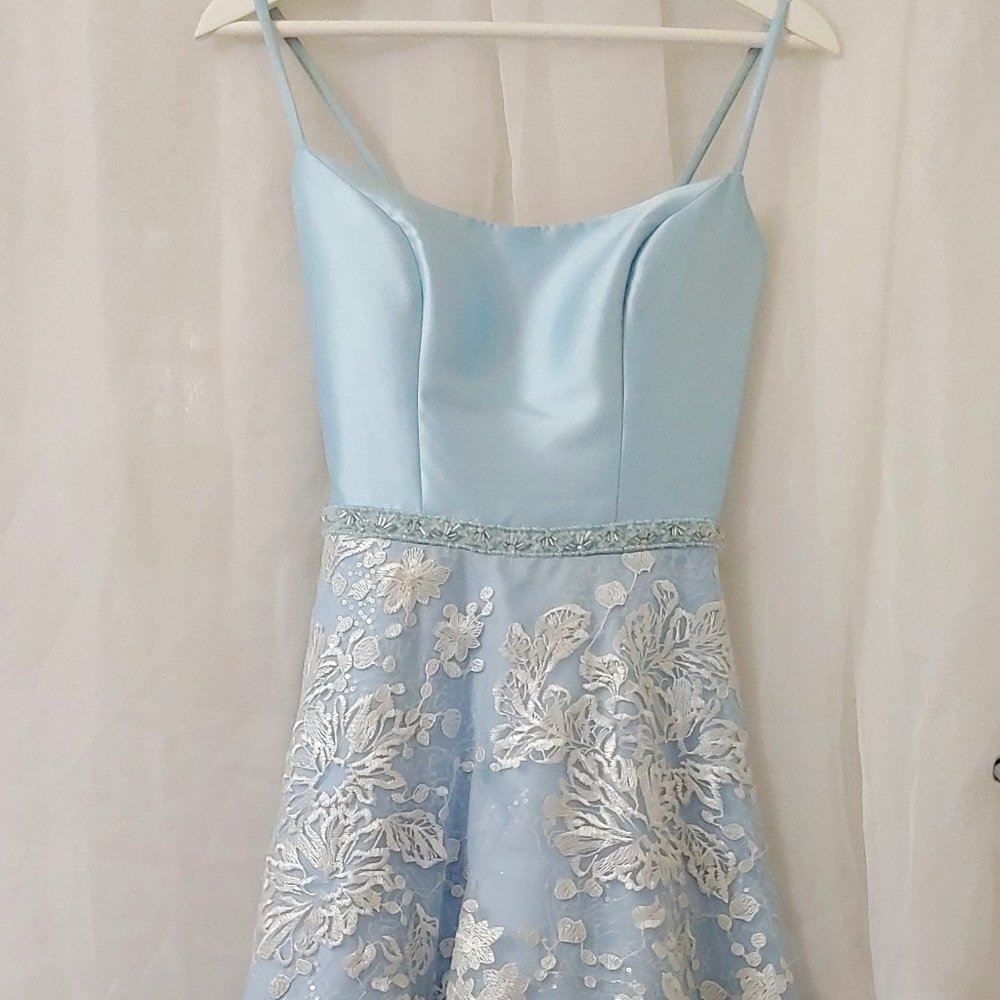 Ellie Wilde by Mon Cheri Light Blue Prom/Formal Dress - 2